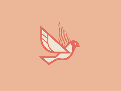 Little Birdy - Spot Illustration bird design finch flight full circle graphic design icon illustration logo sparrow wings
