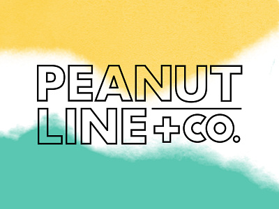 Peanut Line Co. branding clean debut first identity logotype minimal watercolor