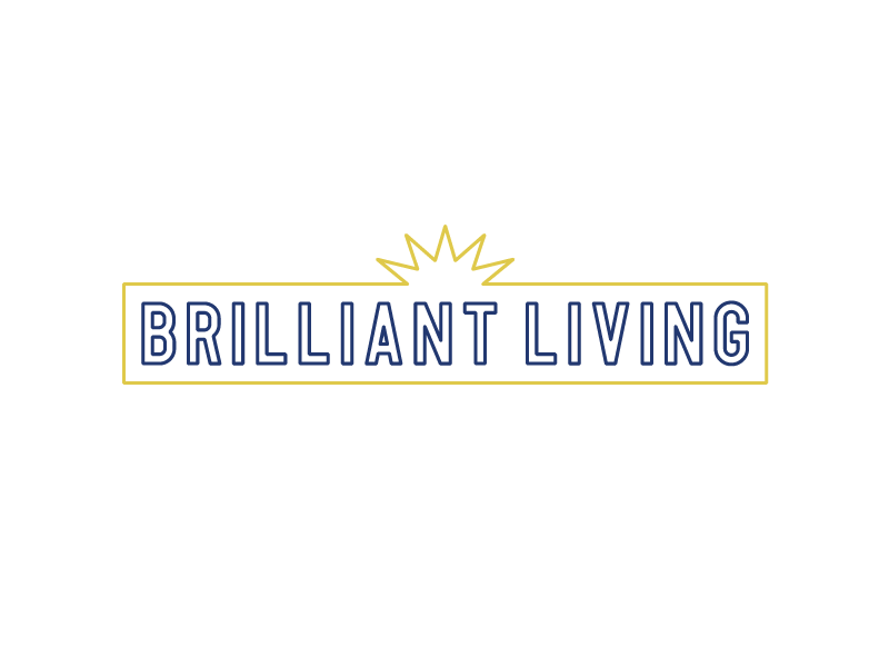 Brilliant Living brand branding brilliant design graphic living logo logomark mark type typography