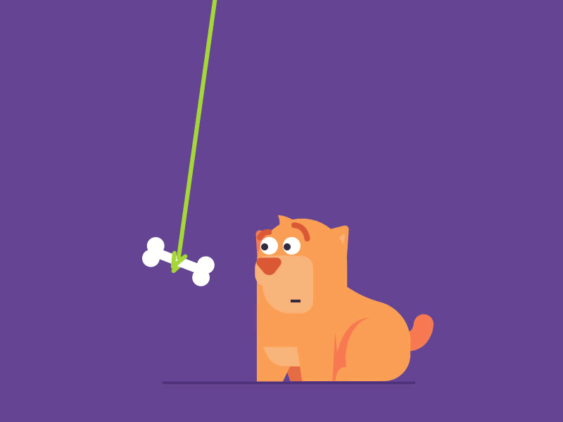 Life animation art bone dog gif illustration