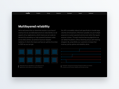 Multilayered reliability animation black design illustrations line mollie svg ui web webpage website