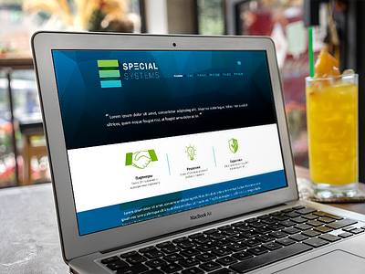 Site for the Special Systems company logo site ui ux we design