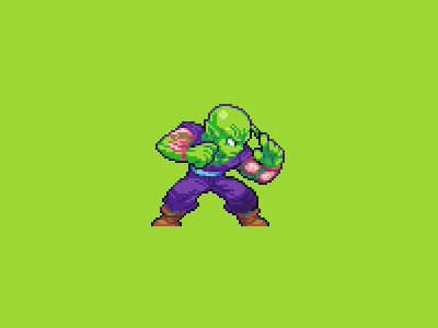 Piccolo design development game illustration pixel pixel art