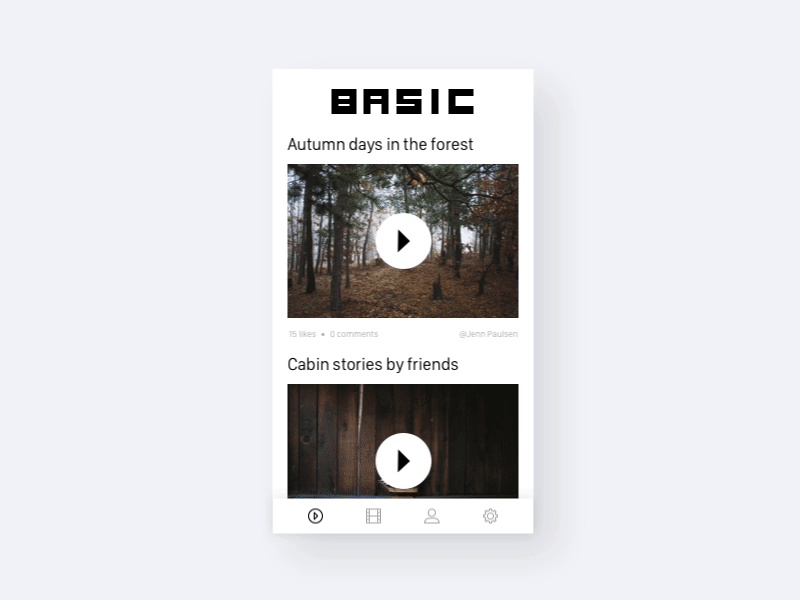 Navbar animation for quick overview of a page animation tab bar tabbar user experience userexperience ux video