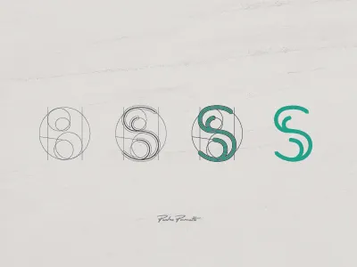 Platanus "S" brand grid letra logo logotype tipografia typography