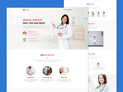 Crown - Medical Landing page crown envato themeforest unbounce