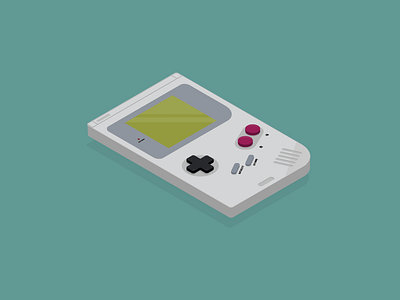 Gameboy childhood gameboy illustration illustrator isometric nostalgic