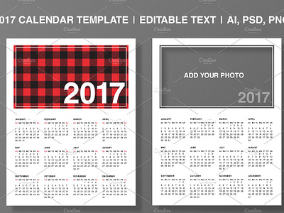 17 Calendar Template Editable Text By Anna On Dribbble