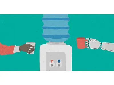 Intelligent AI digital illustration