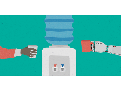 Intelligent AI digital illustration