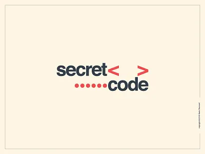 Secret Code Logotype clever expressive typography flat graphic design helvetica logo logotype secret code simple smart type wordmark