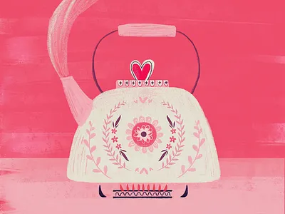 I’m all steamed up over you x card design illustration valentines