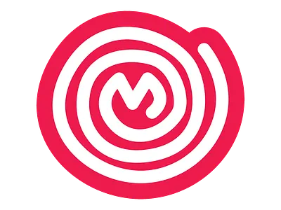 Logo for Studiomaqs circle logo m red