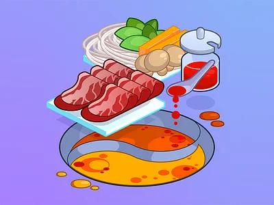 Pot of Hotness... illustration vector vector illustration