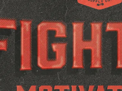 Fighter Motivation Logo fight fighter logo layers logo motivation street fighter type type design typography