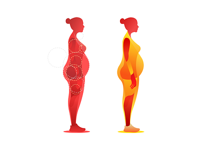 Gradient Girl fitness gradient slimming think u what