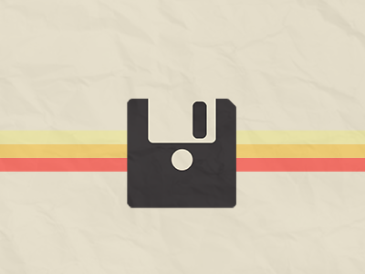 Floppy Disk icon logo retro