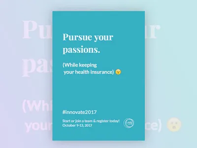 Innovate 2017 Poster Series black clean design emoji font graphic logmein poster poster series type typographic
