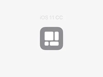 iOS 11 CC Icon cc grey icon ios11 typeicon