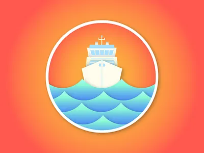 Ship Pin boat gradient nautical ocean sea ship sun water