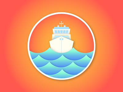 Ship Pin boat gradient nautical ocean sea ship sun water