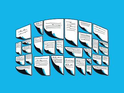 docs docs docs blue documents illustration scribble