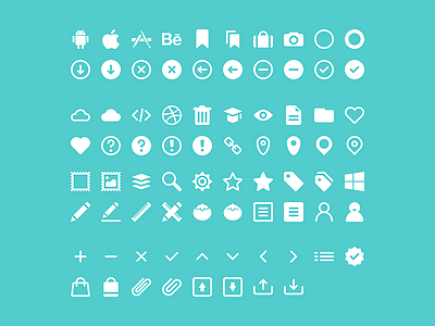 108 business ICONS app business business icons contracted icons favourite flat freebie icon user interface web ui website white