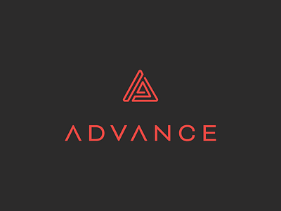 Advance a advance logo outline