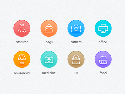 Icons-Linear gradient icon