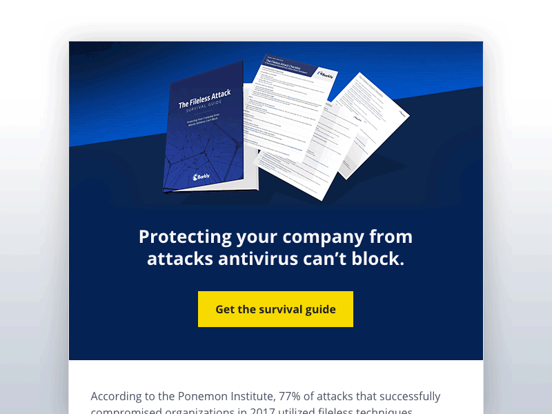 Fileless Attack Email Banner 3d 3dfordesigners c4d cybersecurity email header