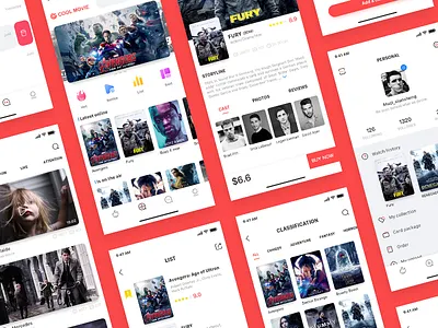 A shared movie app app，ui