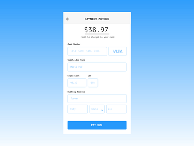 Daily UI Challenge 002 - Credit Card Checkout 002 daily ui