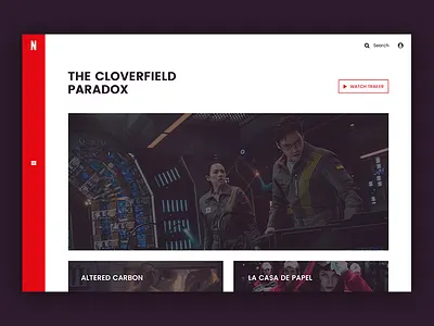 Netflix Re-design app design film netflix redesign ui ux video web