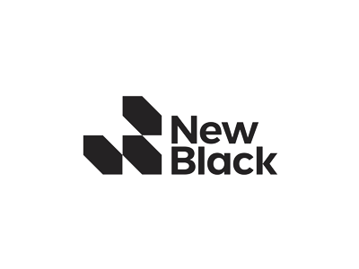 New Black, entertainment company, NB monogram / logo design abstract advertising agency b bn entertainment company flat 2d geometric letter mark monogram logo logo design n nb new black tv film vector icon mark symbol