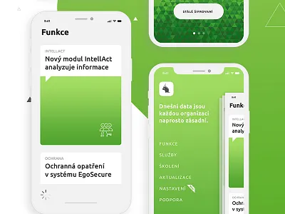 egosecure.online app clean data ios mobile protection prototyping security ui