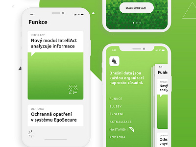 egosecure.online app clean data ios mobile protection prototyping security ui
