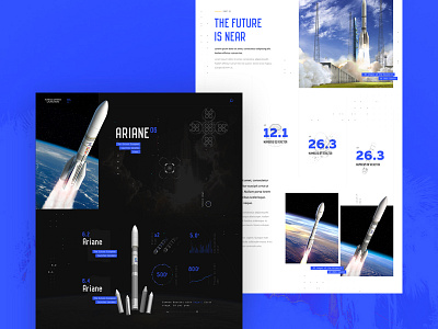 Airbus Safran Launchers - 02 airbus ariane redesign rocket space ui webdesign