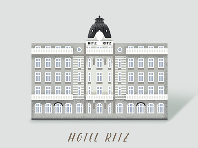 Hotel Ritz, Madrid heritage hotel illustration madrid ritz spain