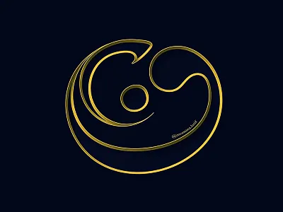 Funn arabic calligraphy line type typography