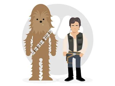 Chewbacca Solo charadesign chewbacca illustration solo starwars vector