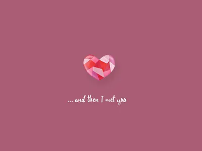 Love in February composition design february illustration logo love month pink purple text