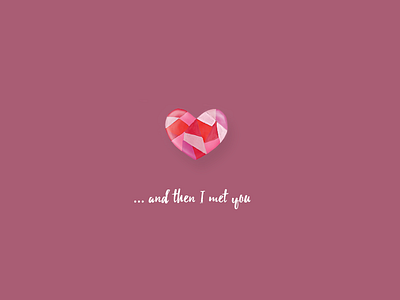Love in February composition design february illustration logo love month pink purple text