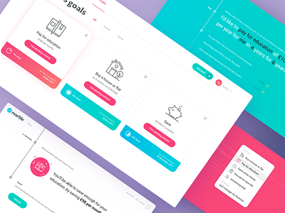 goal set up fin tech financial goals onboarding product design set up