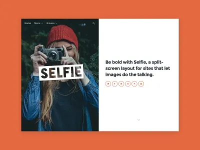 Selfie Tumblr Theme blog personal photography portfolio theme tumblr