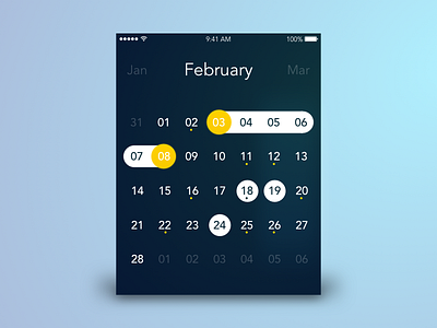 Calendar Concept 004 allday calendar concept ui ux