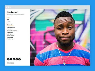 Starboard WordPress Portfolio Theme blog photography portfolio theme wordpress