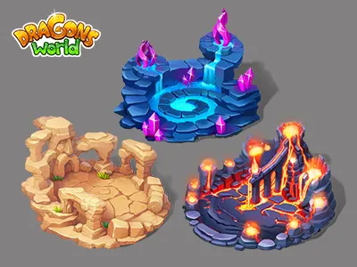 Dragons' World dragons world gamedev icon