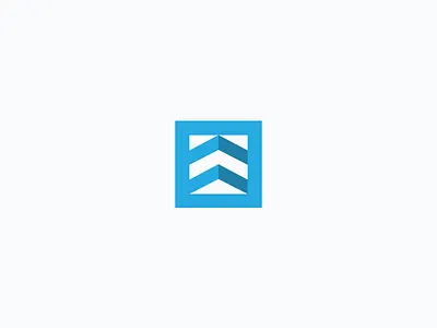 Upgrid arrow geometric logo minimal simple square up upward