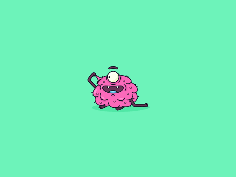 Gross Little Monsters beer character drinking gross hairy illustration monsters slug smoking