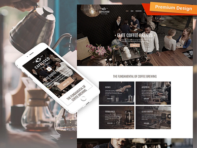 Cafelisco Responsive Website Template design for website mobile website design web design website design website template